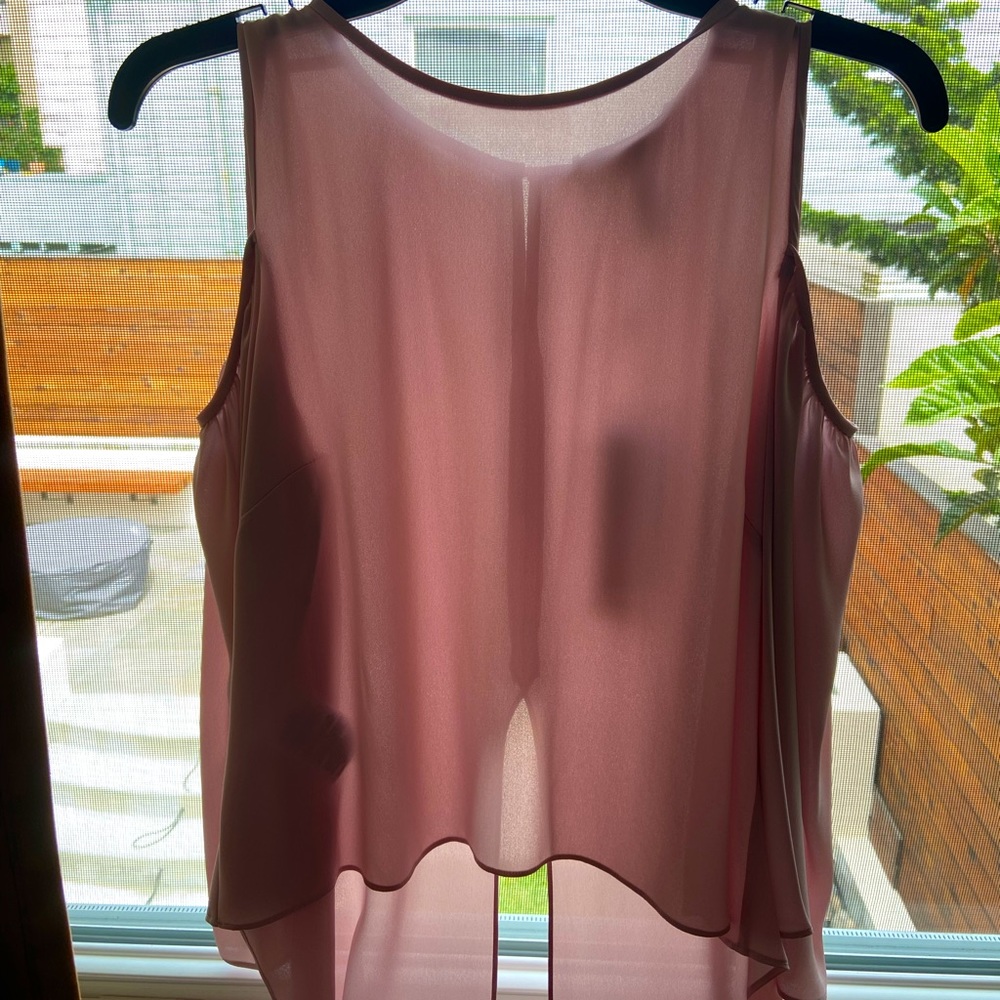 Gorgeous hi low BCBG cold shoulder top! Brand New with tags!
